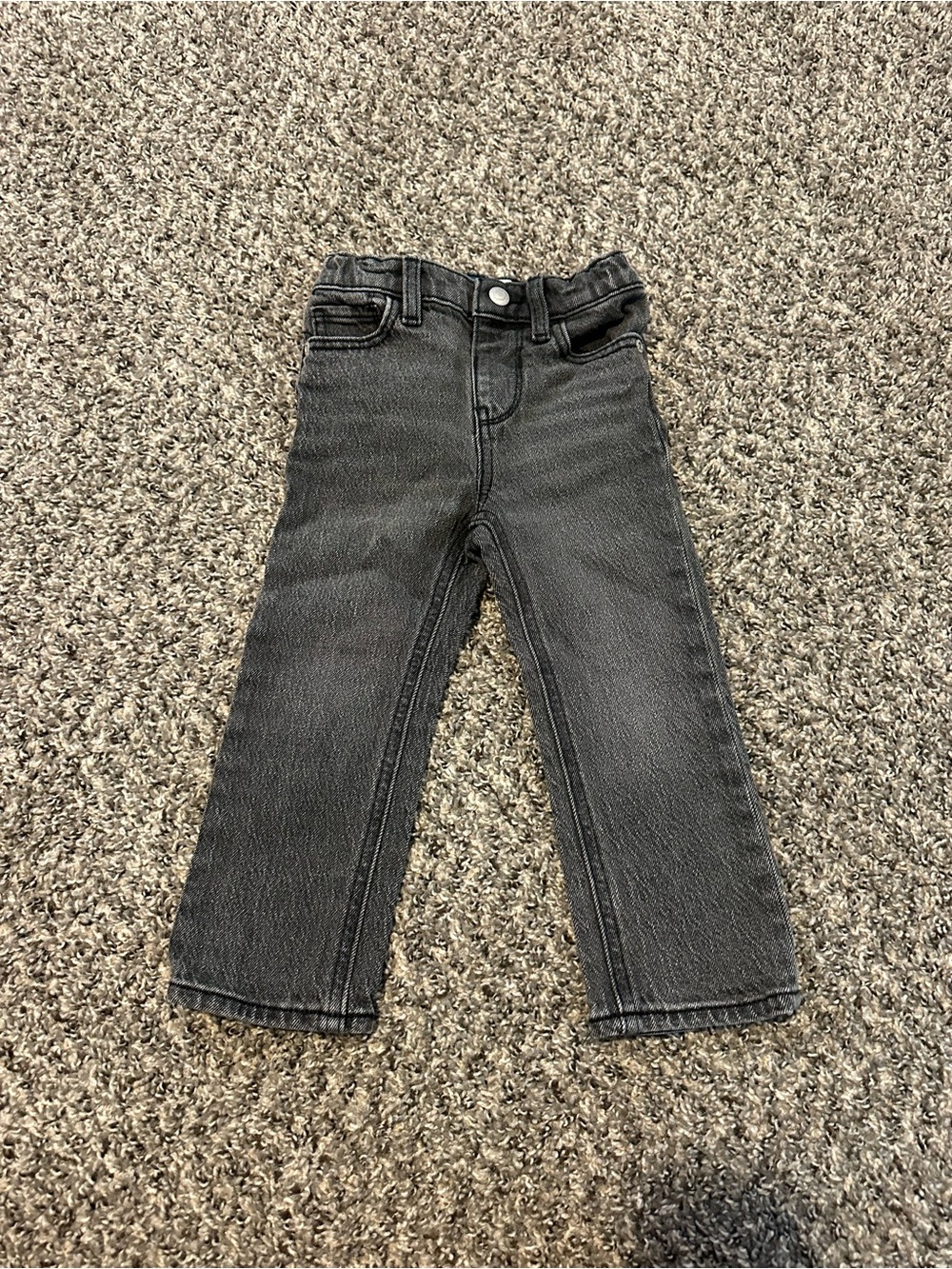 2T Black Denim Jeans - Classic Straight Fit